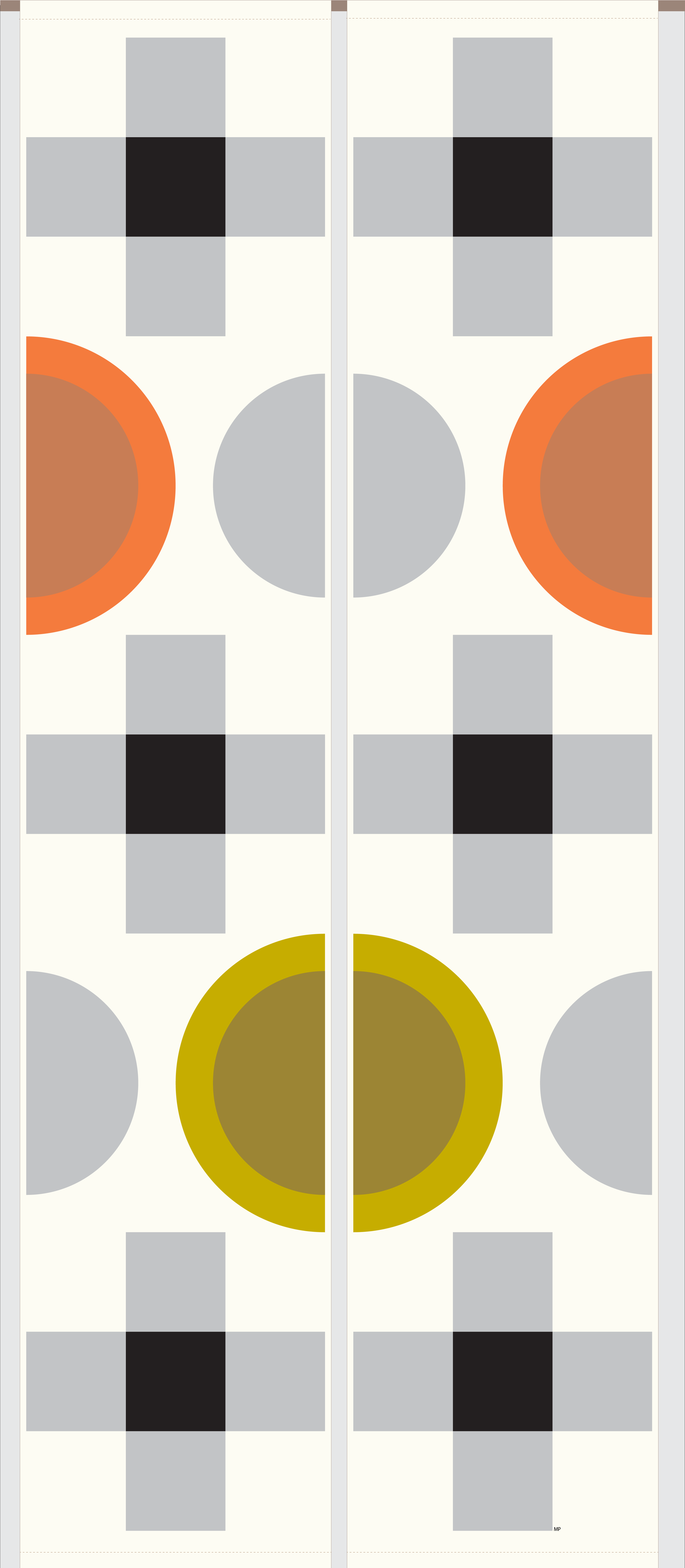 Grafisk unik textil konst i ull.